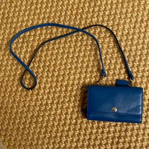 NWT Coach Blue Leather Wallet